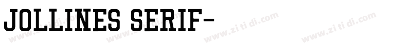 Jollines Serif字体转换